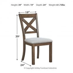 Ashley Furniture Moriville - Beige - Dining Uph Side Chair (2/cn) Chairs