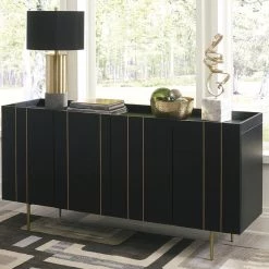 Ashley Furniture Cabinets Brentburn - Black/gold Finish - Accent Cabinet 13 Ashley Furniture Cabinets Brentburn - Black/gold Finish - Accent Cabinet