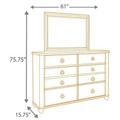 Signature Design By Ashley® Willowton - Attractive - Dresser, Mirror, Panel Bed Bedroom Sets 13 Signature Design By Ashley® Willowton - Attractive - Dresser, Mirror, Panel Bed Bedroom Sets