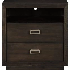 Ashley Furniture Hyndell - Brown Dark - Two Drawer Night Stand 15 Ashley Furniture Hyndell - Brown Dark - Two Drawer Night Stand