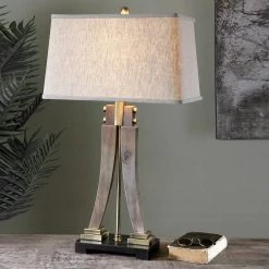 Uttermost Yerevan Wood Leg Lamp
