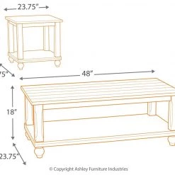 Ashley Furniture Tables Cloudhurst - White - Occasional Table Set (3/cn) 7 Ashley Furniture Tables Cloudhurst - White - Occasional Table Set (3/cn)