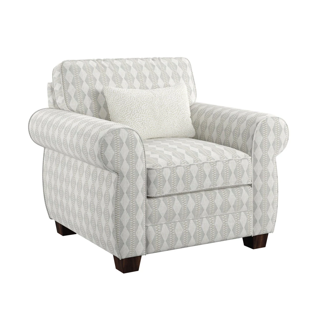 Emerald Home Chairs Royce Complete Chair, Diamond Stripe 9 Emerald Home Chairs Royce Complete Chair, Diamond Stripe