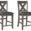 Ashley Furniture Caitbrook - Gray - Upholstered Barstool (2/CN) Stools 1 Ashley Furniture Caitbrook - Gray - Upholstered Barstool (2/CN) Stools