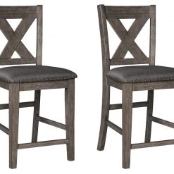 Ashley Furniture Caitbrook - Gray - Upholstered Barstool (2/CN) Stools