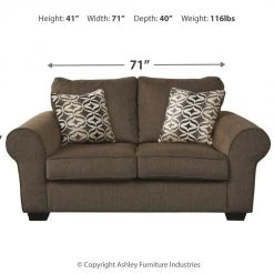 Ashley Furniture Loveseats Nesso - Walnut - Loveseat 17 Ashley Furniture Loveseats Nesso - Walnut - Loveseat