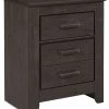 Ashley Furniture Brinxton - Charcoal - Two Drawer Night Stand Nightstands