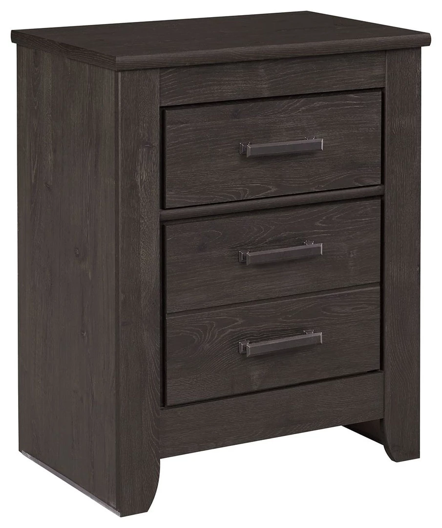 Ashley Furniture Brinxton - Charcoal - Two Drawer Night Stand Nightstands 3 Ashley Furniture Brinxton - Charcoal - Two Drawer Night Stand Nightstands