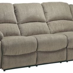 Ashley Furniture Reclining Furniture Draycoll - Pewter - Reclining Power Sofa