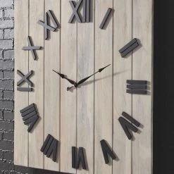 Ashley Furniture Bronson - Whitewash/black - Wall Clock Accessories