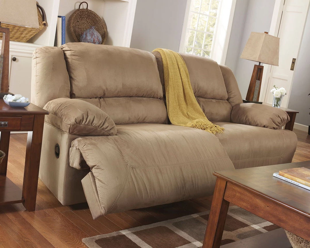 Signature Design By Ashley® Hogan - Mocha - 2 Pc. - Reclining Sofa, Loveseat Reclining Furniture 4 Signature Design By Ashley® Hogan - Mocha - 2 Pc. - Reclining Sofa, Loveseat Reclining Furniture