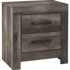 Signature Design By Ashley® Wynnlow - Gray - Two Drawer Night Stand Nightstands