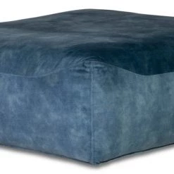 Moe's Home Collection Fireside Ottoman Azure