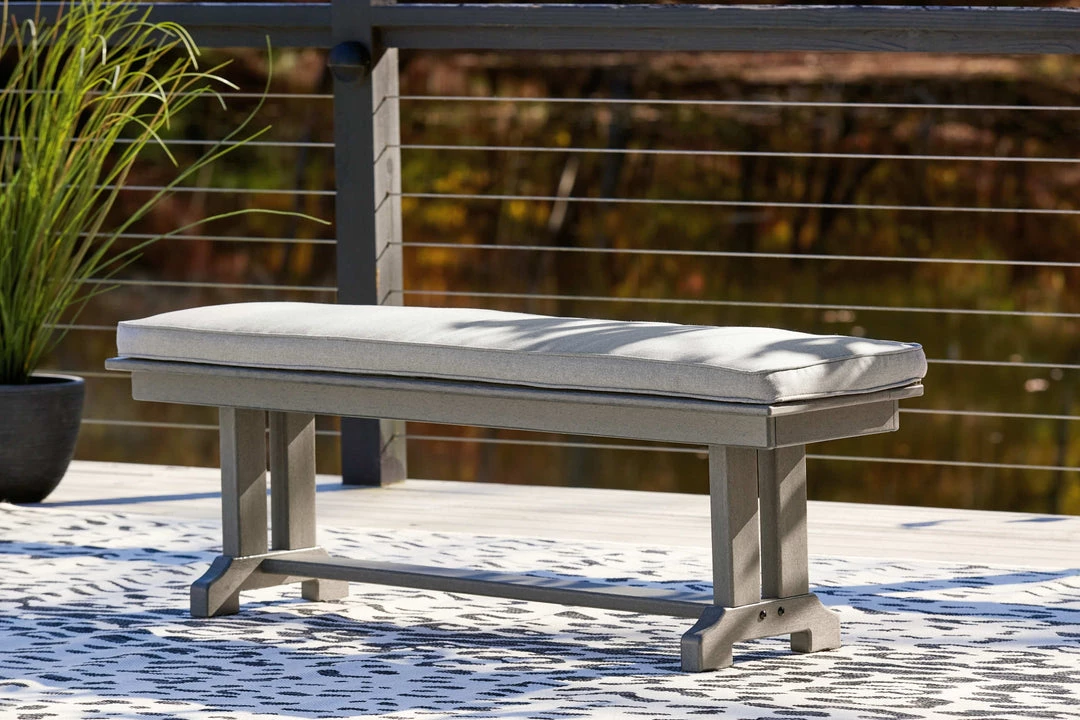 Signature Design By Ashley® Visola - Gray - Bench With Cushion 4 Signature Design By Ashley® Visola - Gray - Bench With Cushion