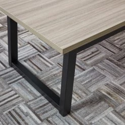 Ashley Furniture Tables Waylowe - Natural/black - Occasional Table Set (3/cn)