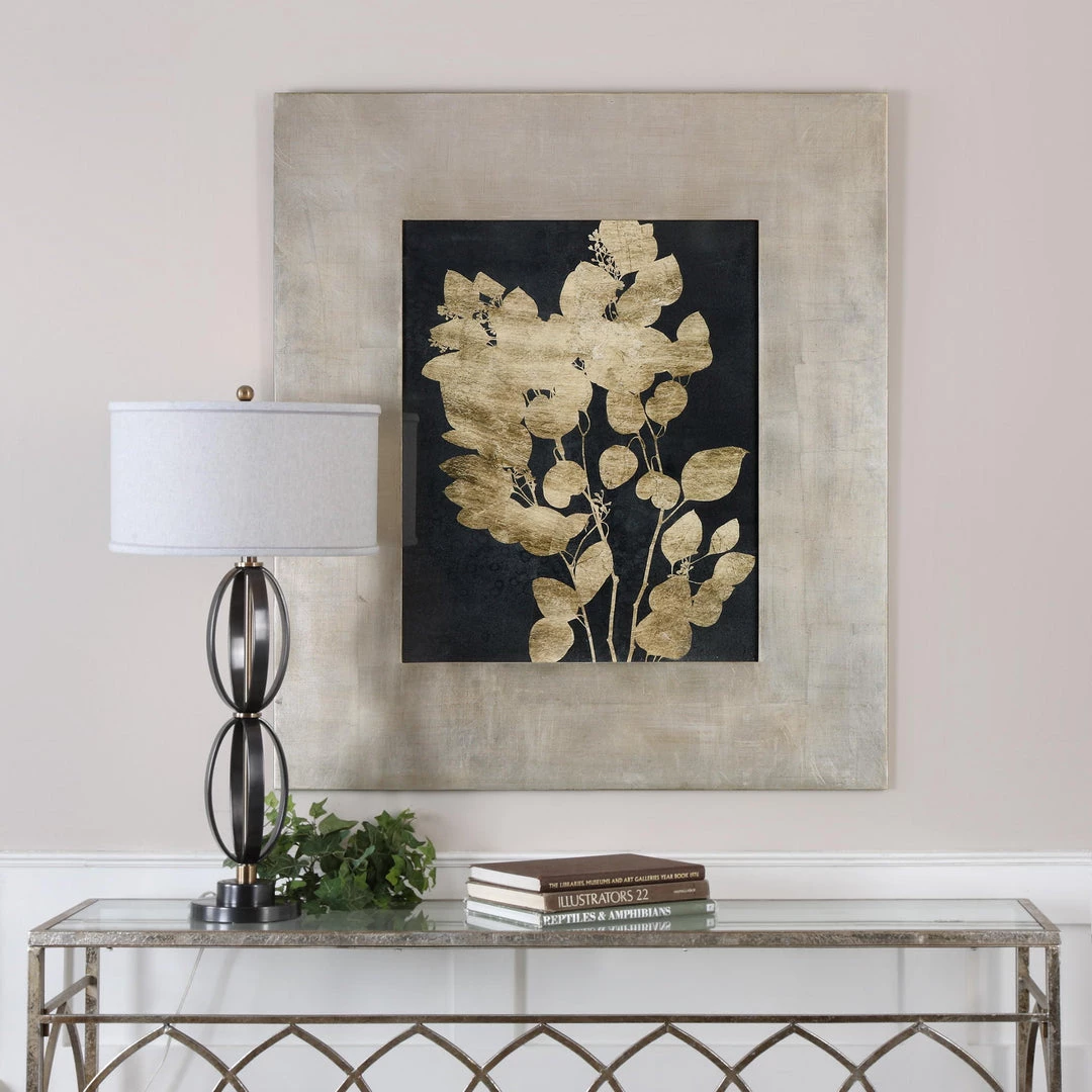 Accessories Uttermost Custom Postage Leaves Gold Foil Print 4 Accessories Uttermost Custom Postage Leaves Gold Foil Print