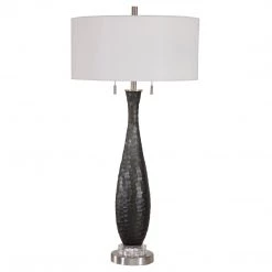 Accessories Uttermost Jothan Frosted Black Table Lamp