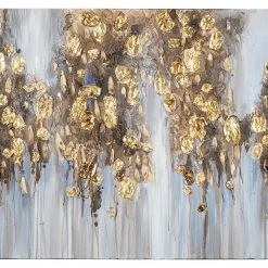 Ashley Furniture Accessories Donier - Blue/gold Finish - Wall Art