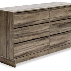 Signature Design By Ashley® Shallifer - Brown - Six Drawer Dresser