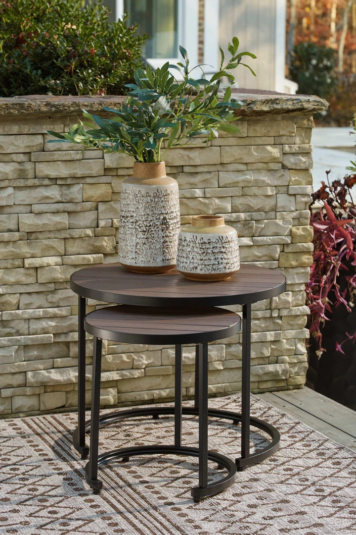 Signature Design By Ashley® Ayla - Brown/black - Nesting End Tables (2/cn) 7 Signature Design By Ashley® Ayla - Brown/black - Nesting End Tables (2/cn)