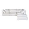Moe's Home Collection Sectionals Terra Condo Dream Modular Sectional Livesmart Fabric Cream