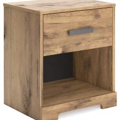 Signature Design By Ashley® Larstin - Brown - One Drawer Night Stand Nightstands