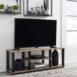 Ashley Furniture Waylowe - Natural/black - Tv Stand TV Stands