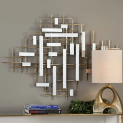 Accessories Uttermost Apollo Gold & Mirrored Wall Art