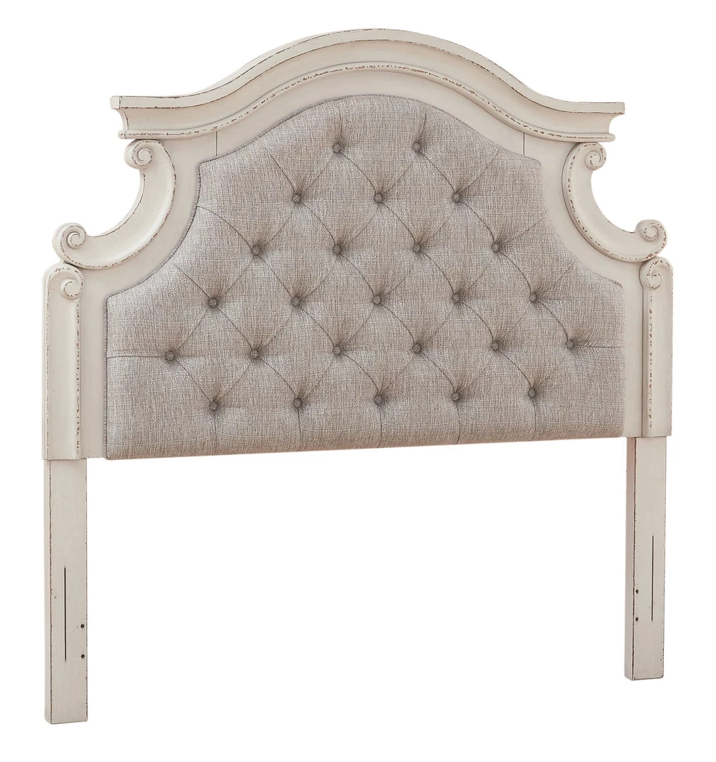 Ashley Furniture Headboards Realyn - Chipped White - Full Uph Panel Headboard 7 Ashley Furniture Headboards Realyn - Chipped White - Full Uph Panel Headboard