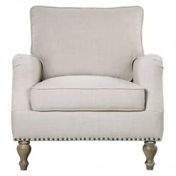 Uttermost Armstead Antique White Armchair Chairs