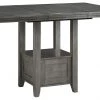 Ashley Furniture Hallanden - Gray - Rect Drm Counter Ext Table Tables