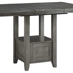 Ashley Furniture Hallanden - Gray - Rect Drm Counter Ext Table Tables