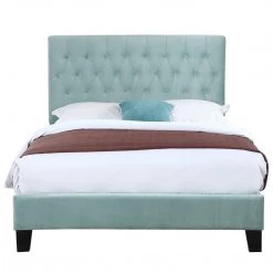 Emerald Home Beds Blue Upholstered Bed, Full