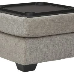 Ashley Furniture Megginson - Storm - Ottoman With Storage Ottomans