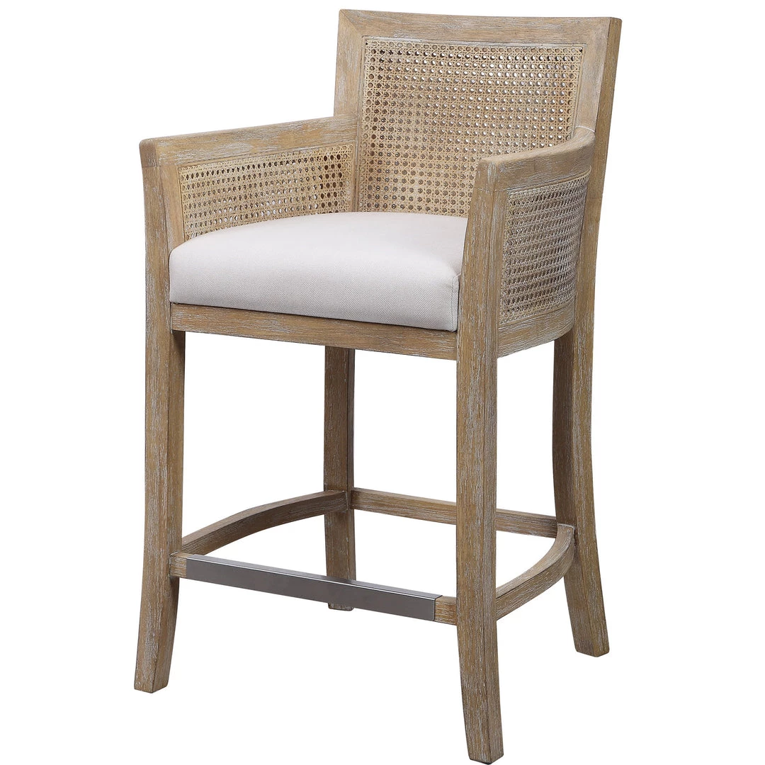 Stools Uttermost Encore Counter Stool, Natural 9 Stools Uttermost Encore Counter Stool, Natural