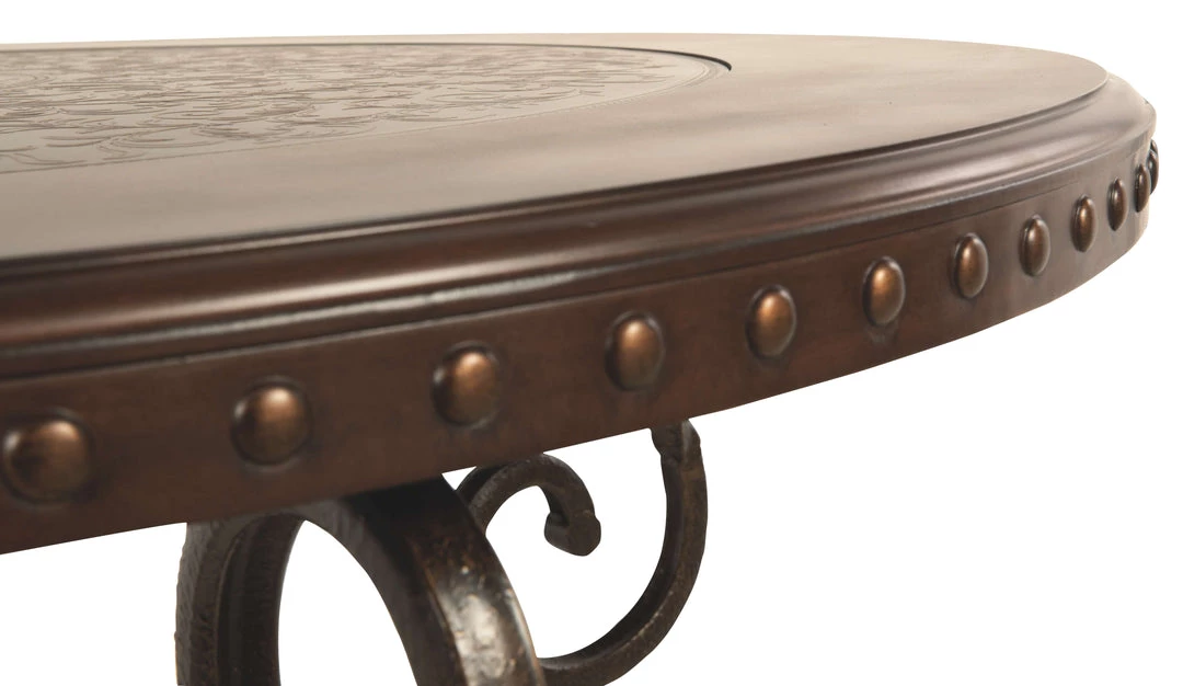 Ashley Furniture Tables Rafferty - Dark Brown - Round Cocktail Table 6 Ashley Furniture Tables Rafferty - Dark Brown - Round Cocktail Table