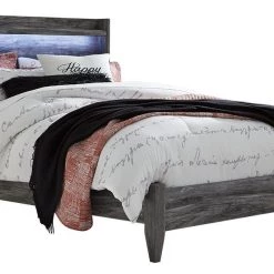 Signature Design By Ashley® Baystorm - Gray - 4 Pc. - Dresser, Mirror, Queen Panel Bed Bedroom Sets