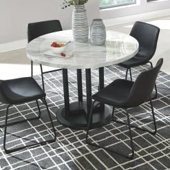 Ashley Furniture Centiar - White - Round Dining Room Table