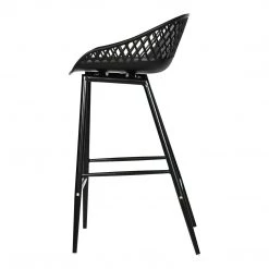Moe's Home Collection Piazza Outdoor Counter Stool Black-m2 Stools