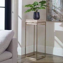 Uttermost Inda Modern Ivory Plant Stand
