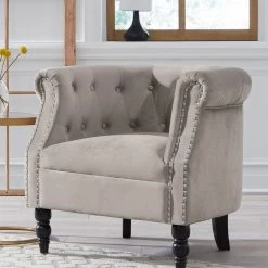Ashley Furniture Deaza - Taupe - Accent Chair 10 Ashley Furniture Deaza - Taupe - Accent Chair