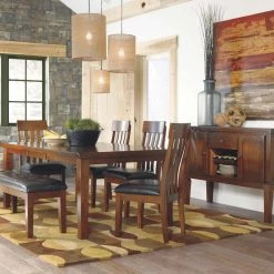 Ashley Furniture Ralene - Medium Brown - Rect Drm Butterfly Ext Table