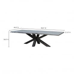 Moe's Home Collection Edge Dining Table Large