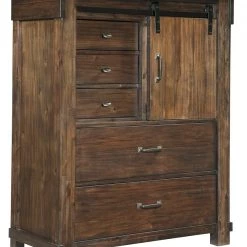 Ashley Furniture Lakeleigh - Brown Dark - Five Drawer Chest Chests