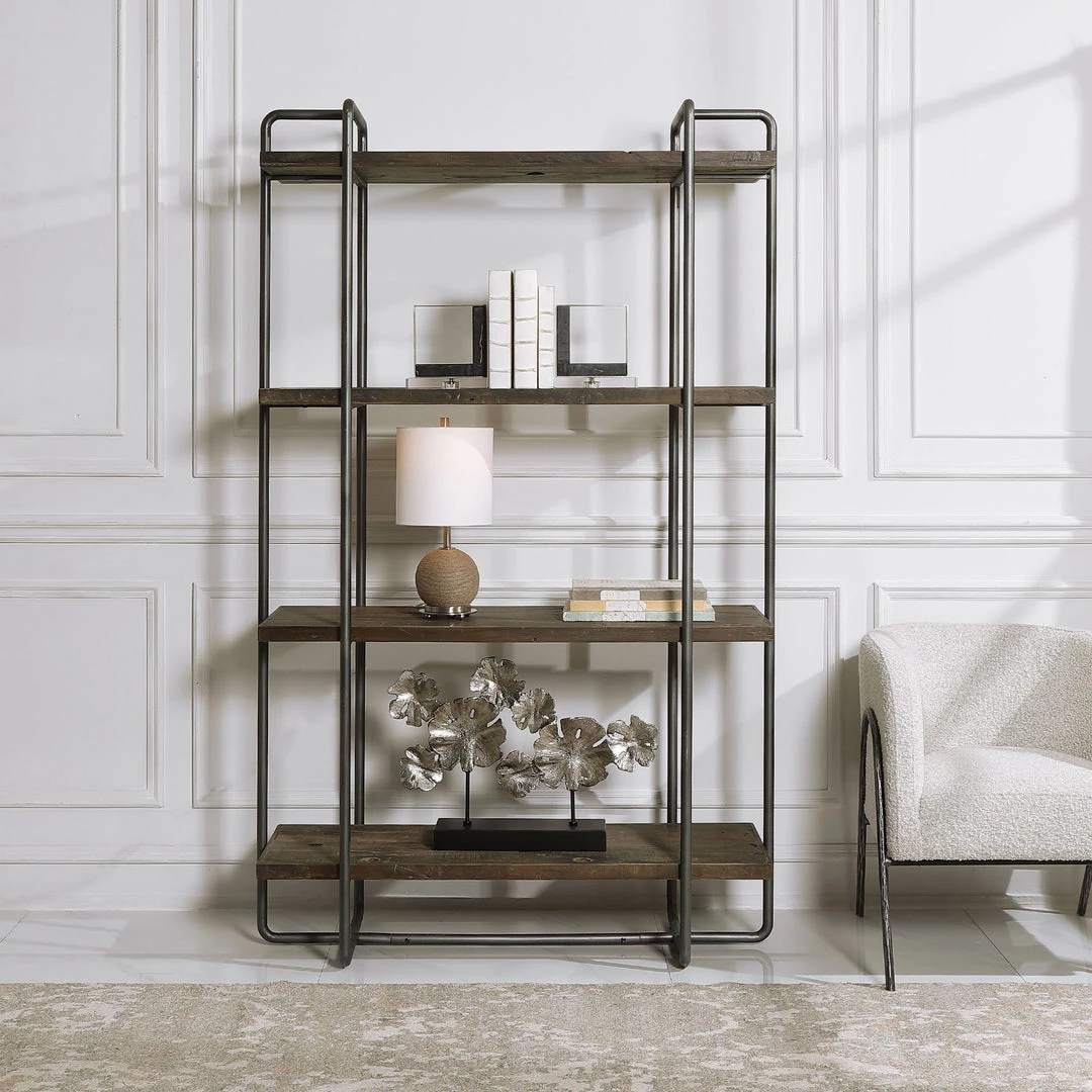 Bookcases Uttermost Stilo Urban Industrial Etagere 7 Bookcases Uttermost Stilo Urban Industrial Etagere