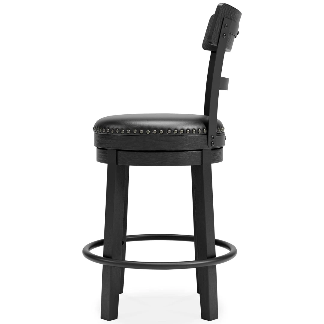 Ashley Furniture Stools Valebeck - Black - Uph Swivel Barstool (1/cn) 9 Ashley Furniture Stools Valebeck - Black - Uph Swivel Barstool (1/cn)