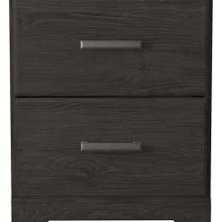 Ashley Furniture Nightstands Belachime - Black - Two Drawer Night Stand 10 Ashley Furniture Nightstands Belachime - Black - Two Drawer Night Stand