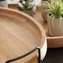 Ashley Furniture Table Decor Jocelyne - Brown/black - Tray Set (2/cn)