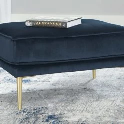 Signature Design By Ashley® Chair & Ottoman Sets Macleary - Navy - 2 Pc. - Chair, Ottoman