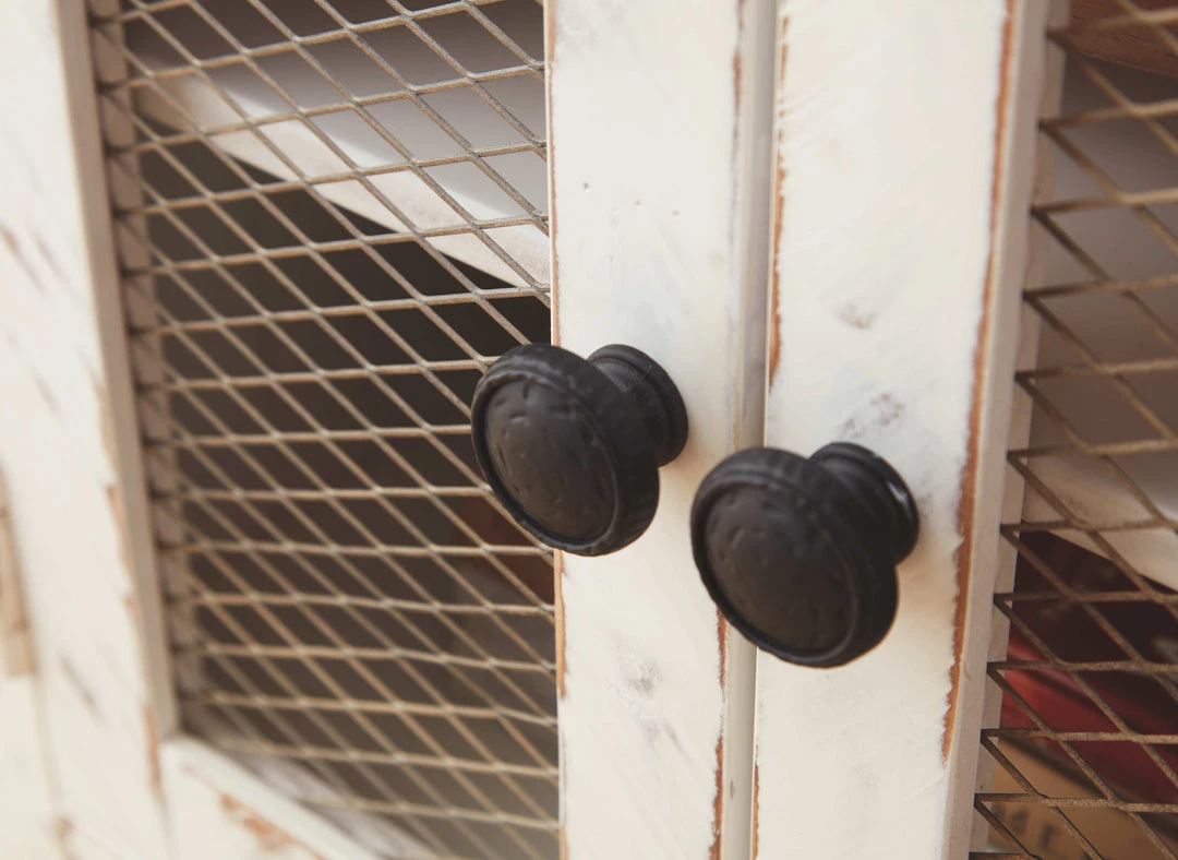 Ashley Furniture Tables Wystfield - White/brown - Rectangular End Table - 2-doors 4 Ashley Furniture Tables Wystfield - White/brown - Rectangular End Table - 2-doors